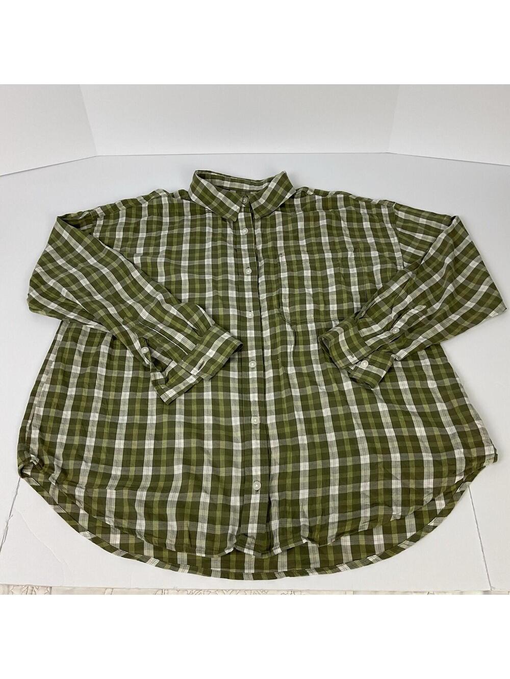 SO  Men Multicolor Long Sleeve Button Down Casual Shirt Size Large